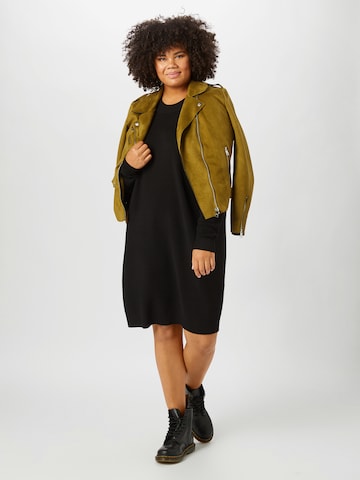 KAFFE CURVE Knit dress 'KCbell' in Black