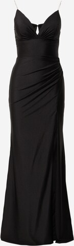 mascara Evening Dress in Black: front