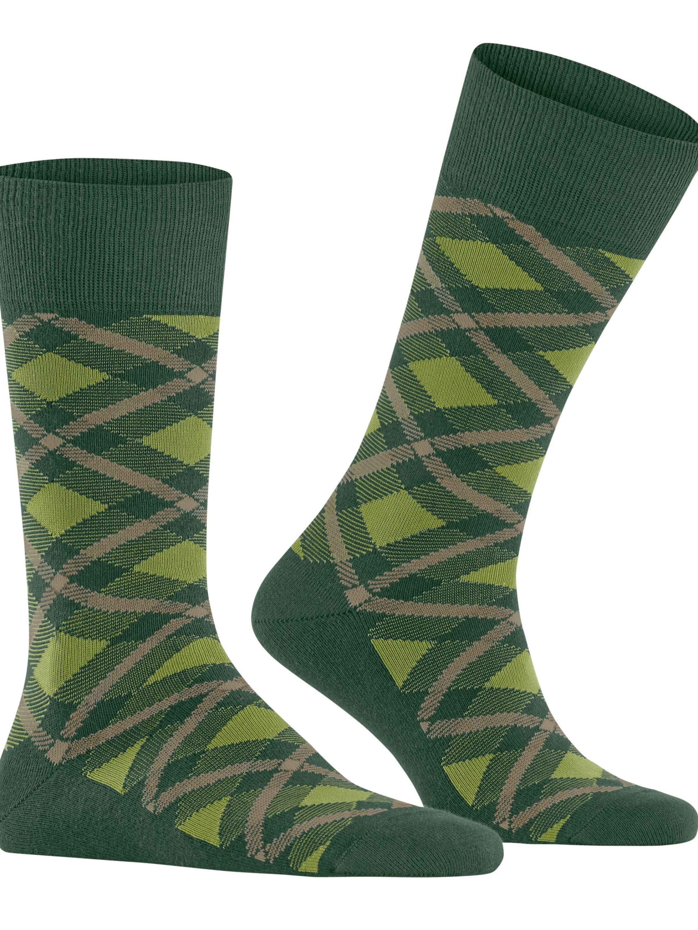 BURLINGTON Socks 'Tartan' in Green