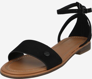 ESPRIT Sandalen met riem in Zwart: voorkant