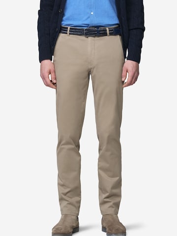 MEYER Regular Chino 'Bonn 2-8555' in Beige: voorkant