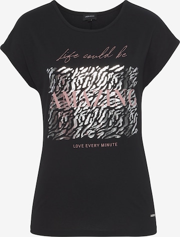 LAURA SCOTT Shirt in Black: front