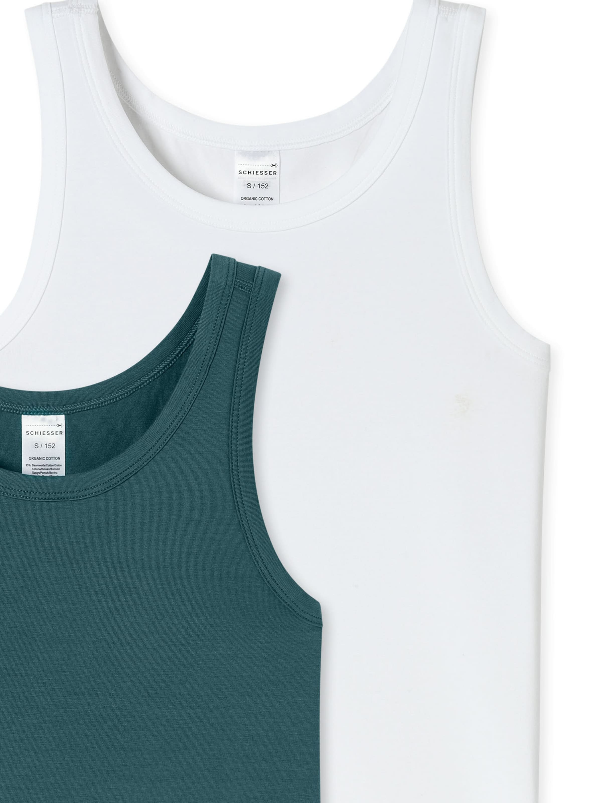 SCHIESSER Onderhemd ' 95/5 ' in Groen