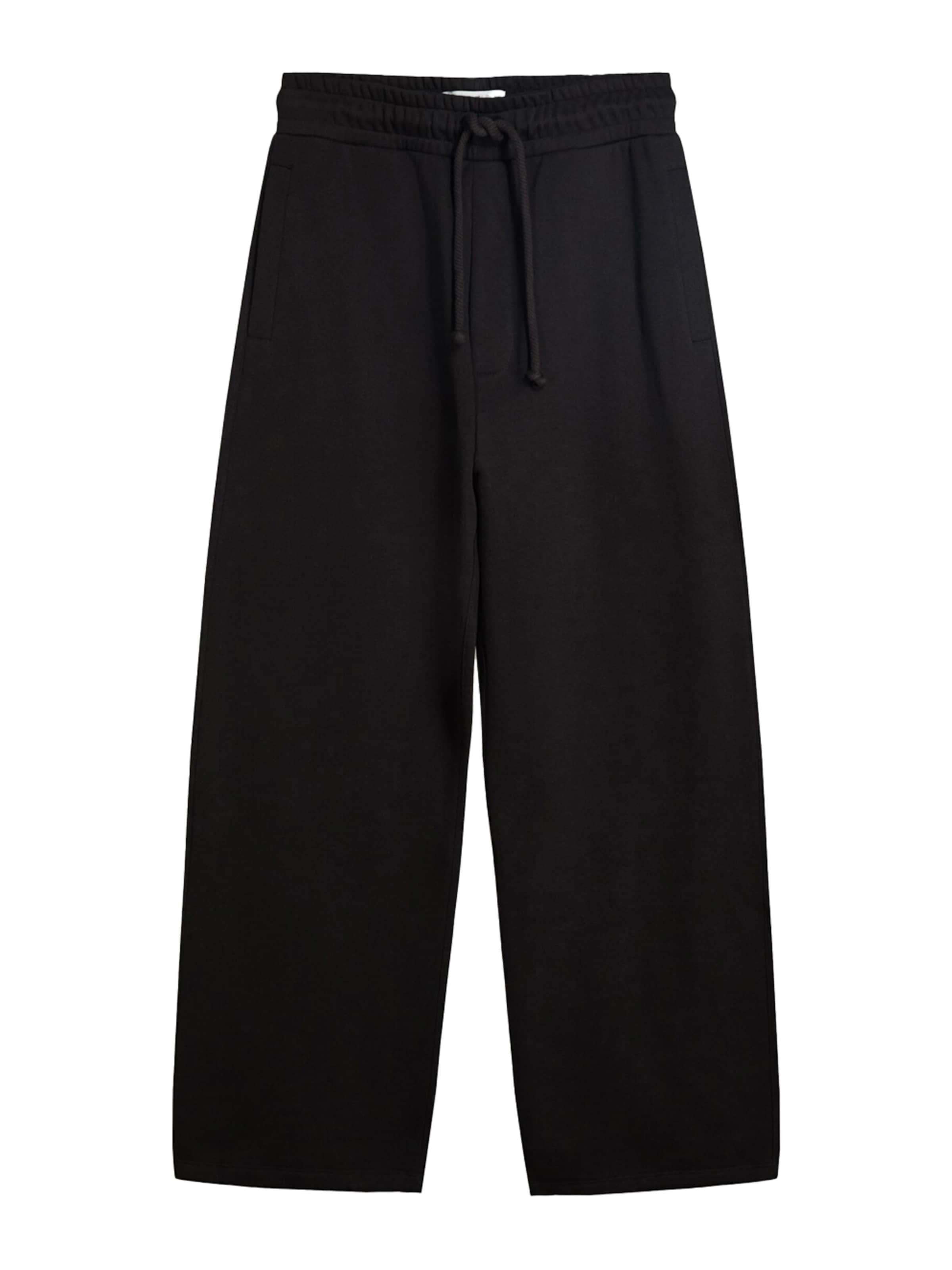 Bershka Панталон в черно: отпред