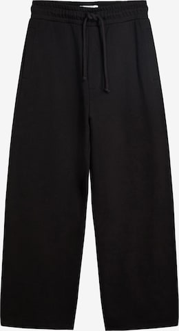 Bershka Wide Leg Bukser i sort: forside