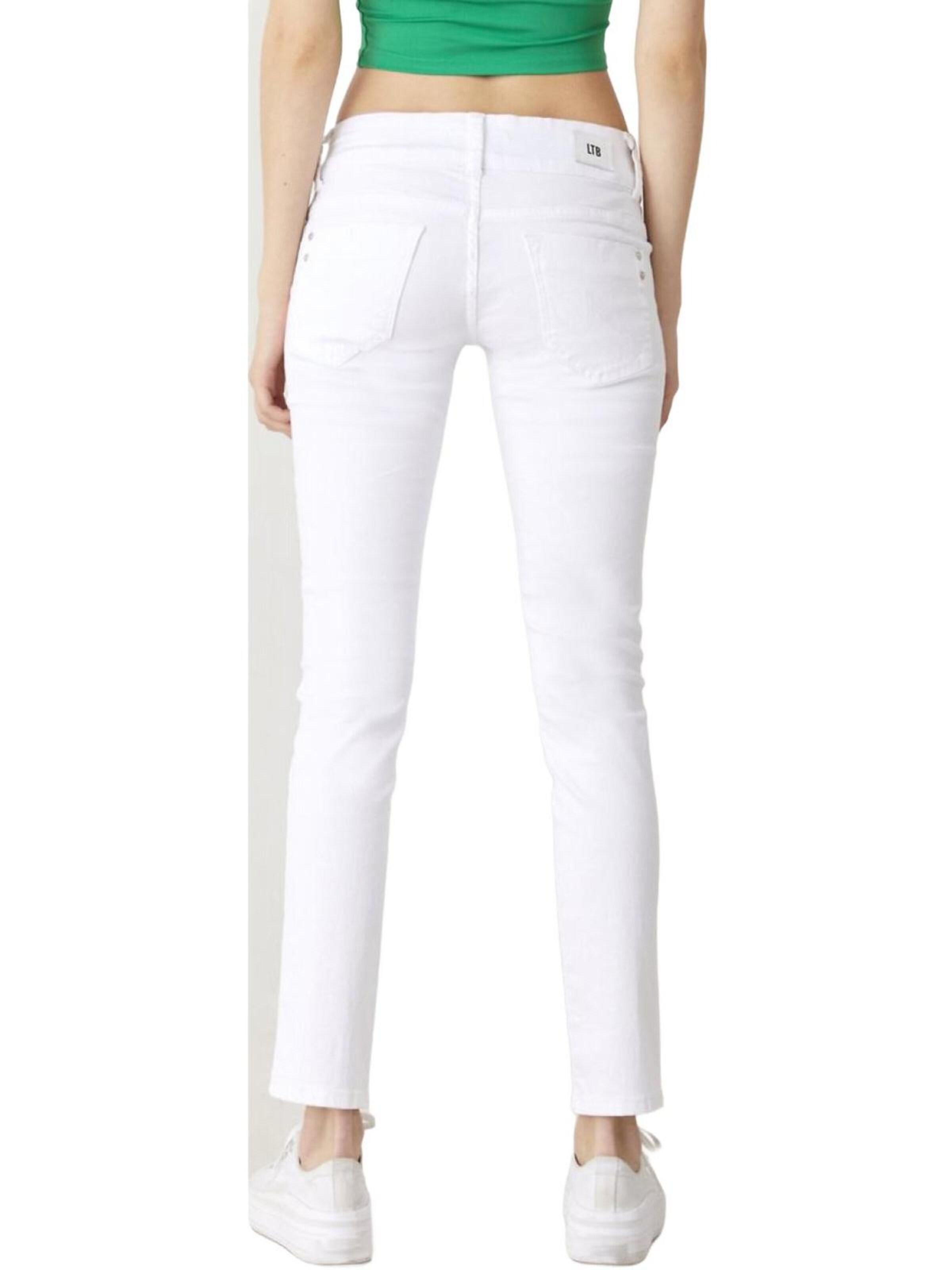 LTB Jeans - Slimfit Vaquero 'LTB Jeans Molly Skinny Leg Mid Waist Jeanshose' en blanco