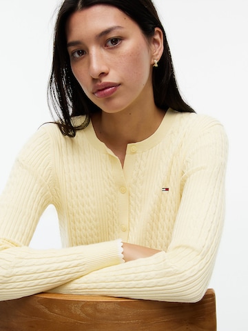 Tommy Jeans Pletena jopa | rumena barva