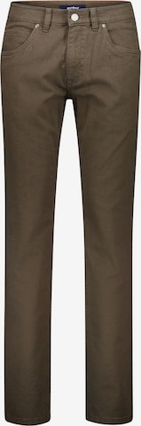 Coupe slim Pantalon Gardeur en marron : devant