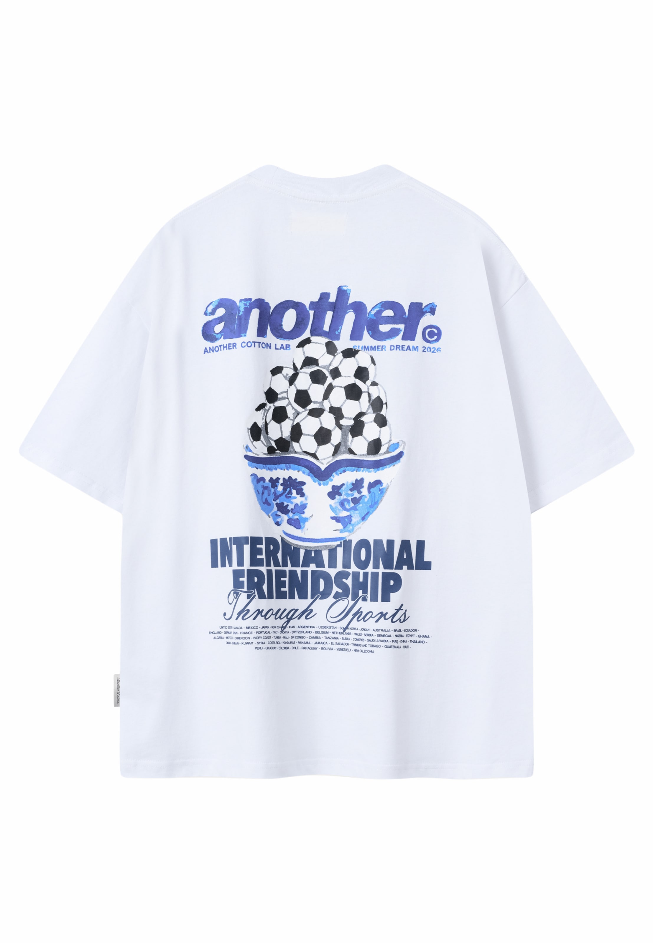 Another Cotton Lab - Camisa 'International Friendship' em branco