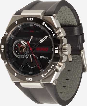 HUGO Red Analogové hodinky 'Wild' – černá: přední strana