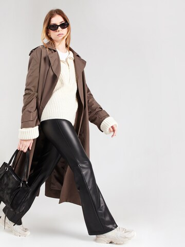 Wide leg Leggings de la Abercrombie & Fitch pe negru