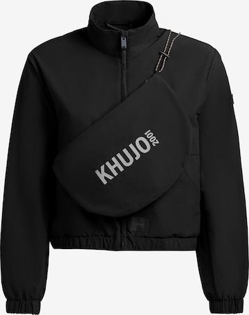 khujo Kurtka przejściowa 'Leitzi' w kolorze czarny: przód