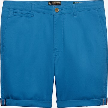 Superdry & Co Chino in Blauw: voorkant