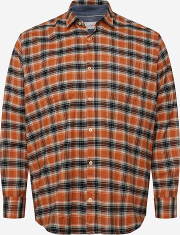 s.Oliver Regular fit Button Up Shirt in Brown: front