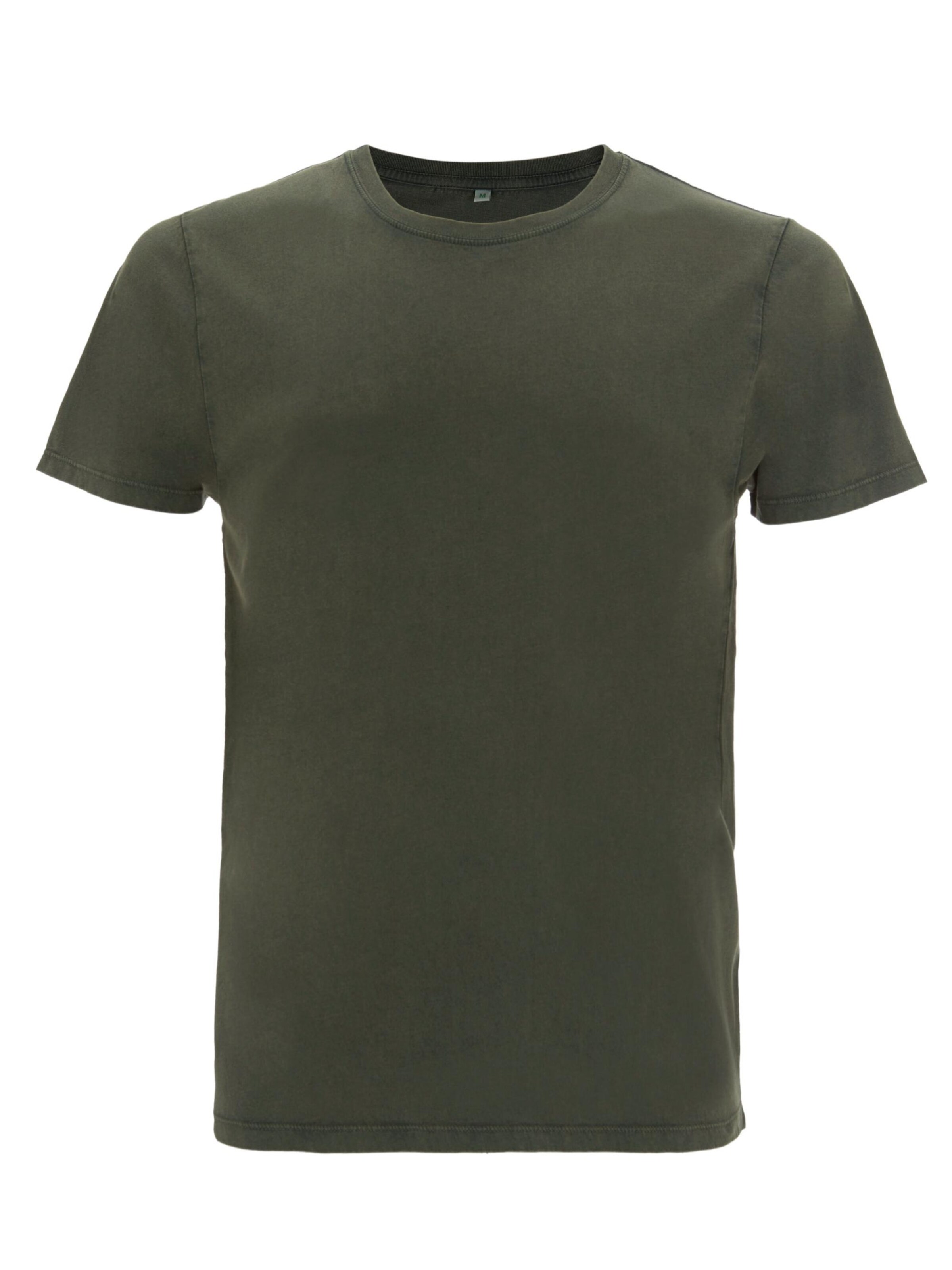 Life-Tree Shirt 'Organic Basic Washed Green' in Green: front