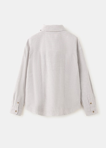 Coupe regular Chemise 'CHESS' MANGO KIDS en marron