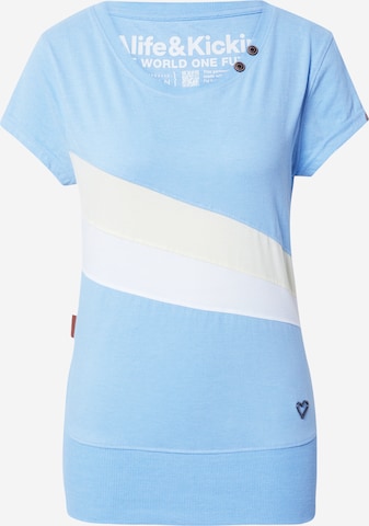 Alife and Kickin Shirt in Blue: front