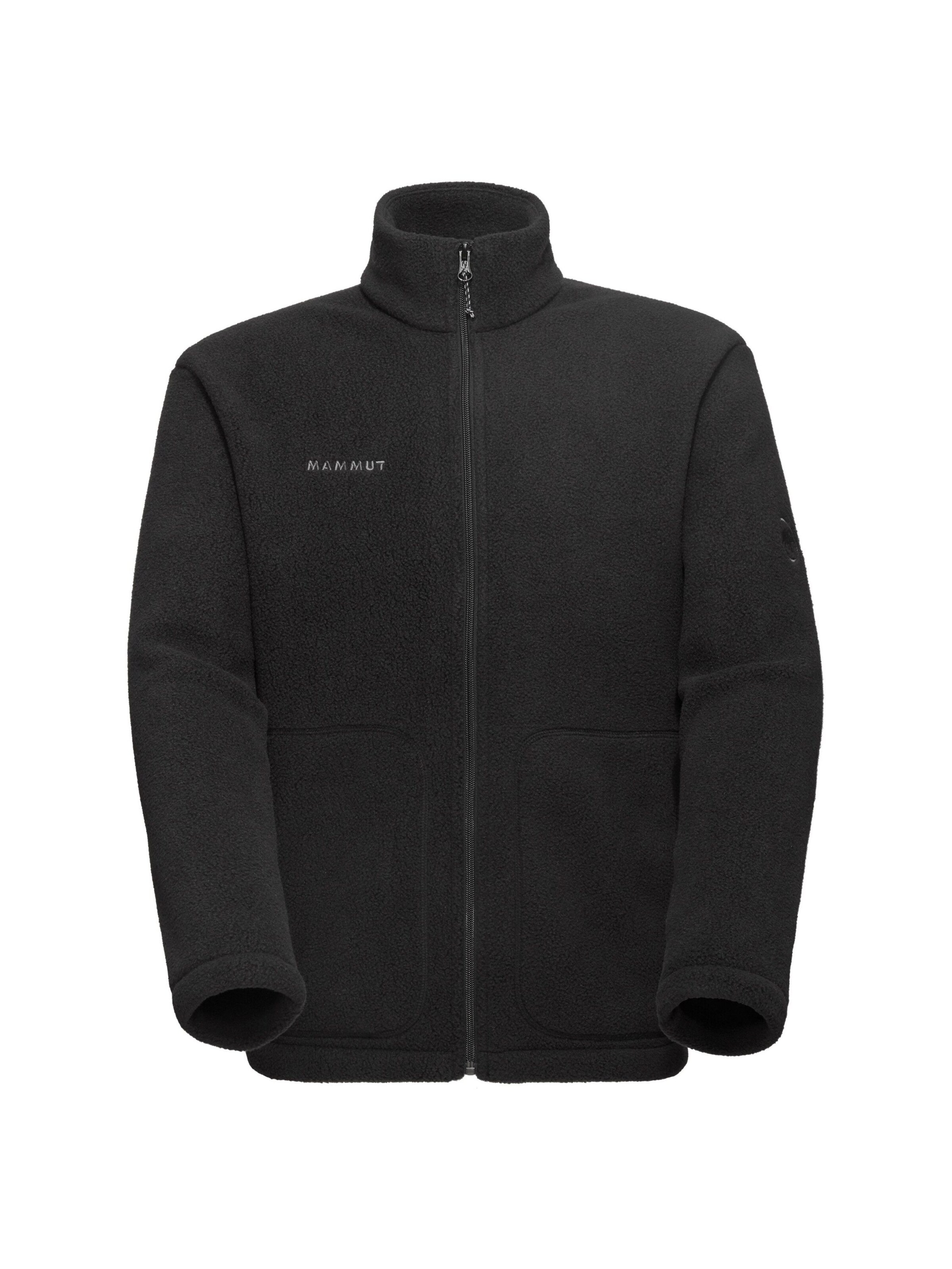 MAMMUT Funktionsfleecejacke ‘Falera’ in Schwarz: Vorderseite