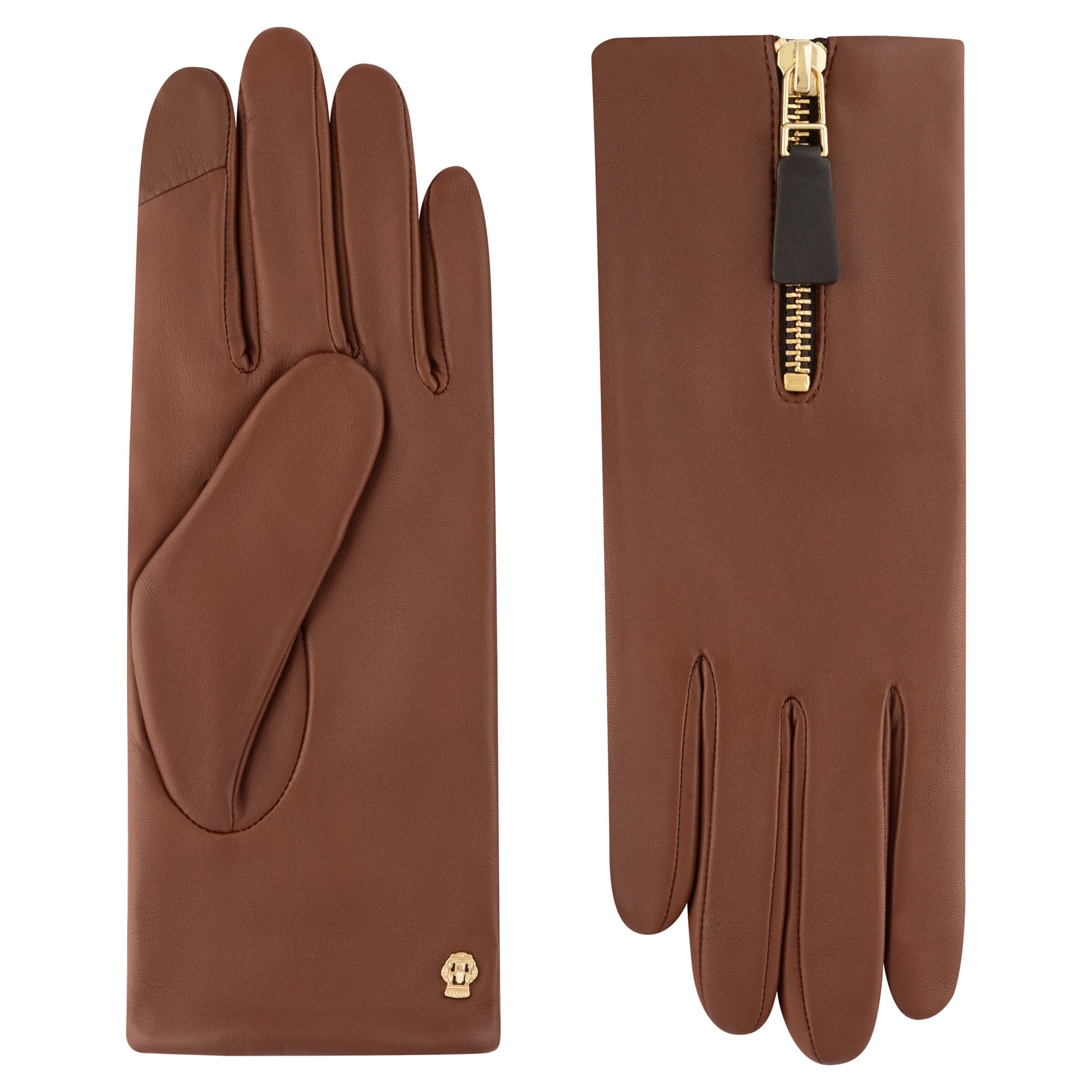 Roeckl Gants 'YORK TOUCH' en camel / cognac / ocre, Vue avec produit