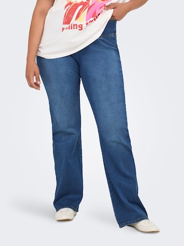 Flared Jeggings 'CARRoyal' di ONLY Carmakoma in blu: frontale