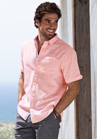H.I.S - Ajuste regular Camisa en naranja: frente