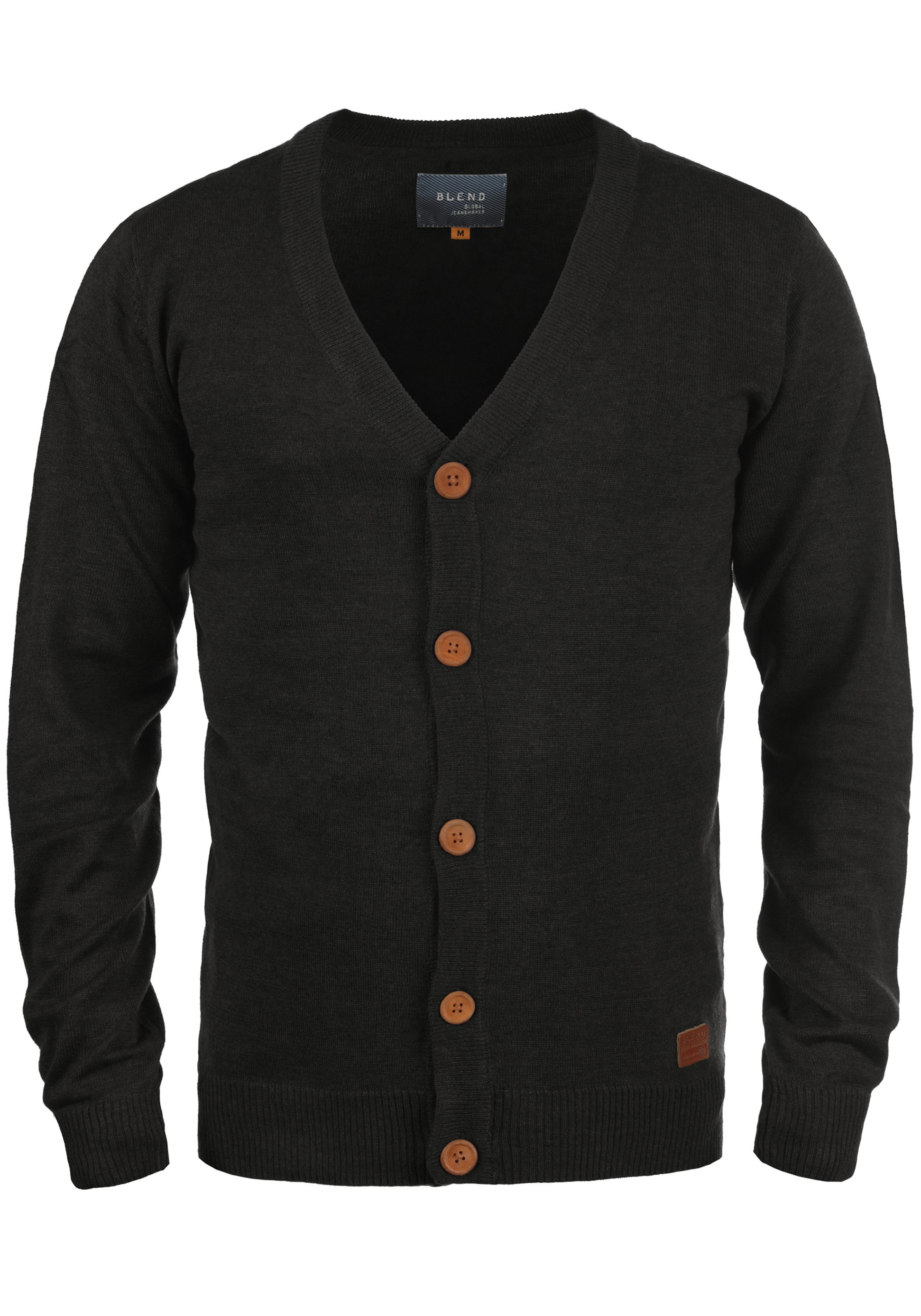 BLEND - Cárdigan 'Lennard' en negro: frente