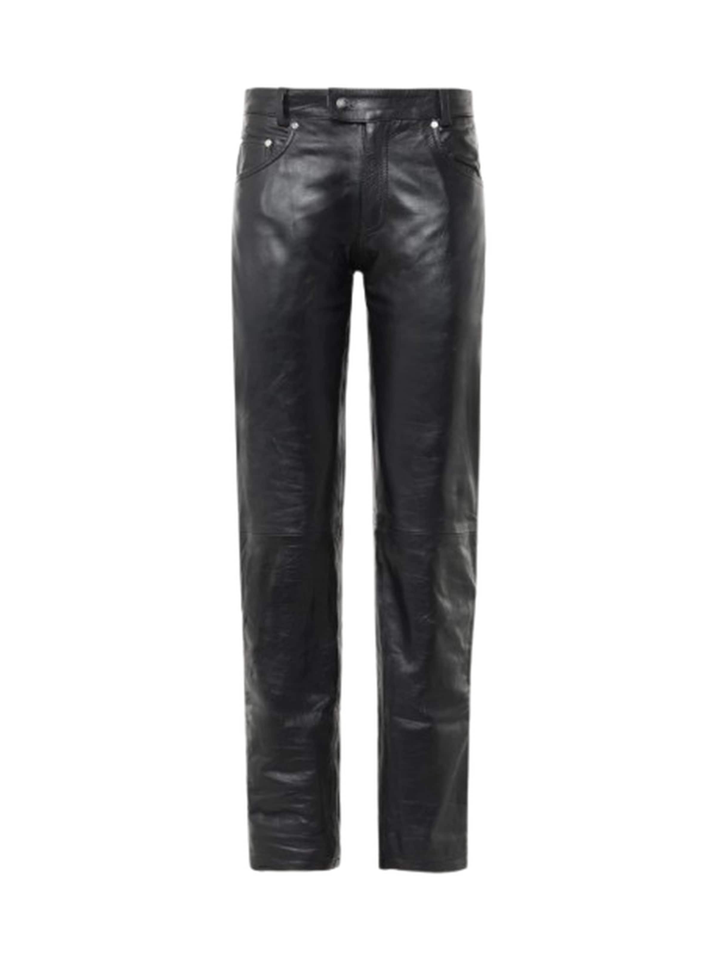 Yoxeone Regular Trousers in Black: front