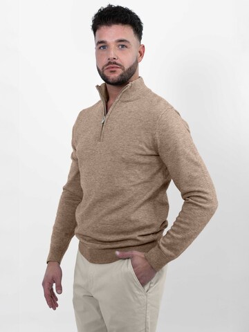 Vercate Pullover 'No. 15' in Braun