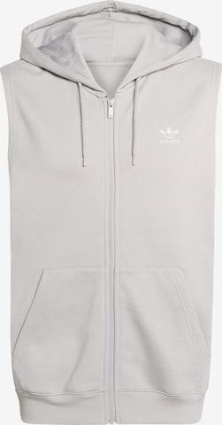Gilet 'Trefoil Essentials' ADIDAS ORIGINALS en gris : devant