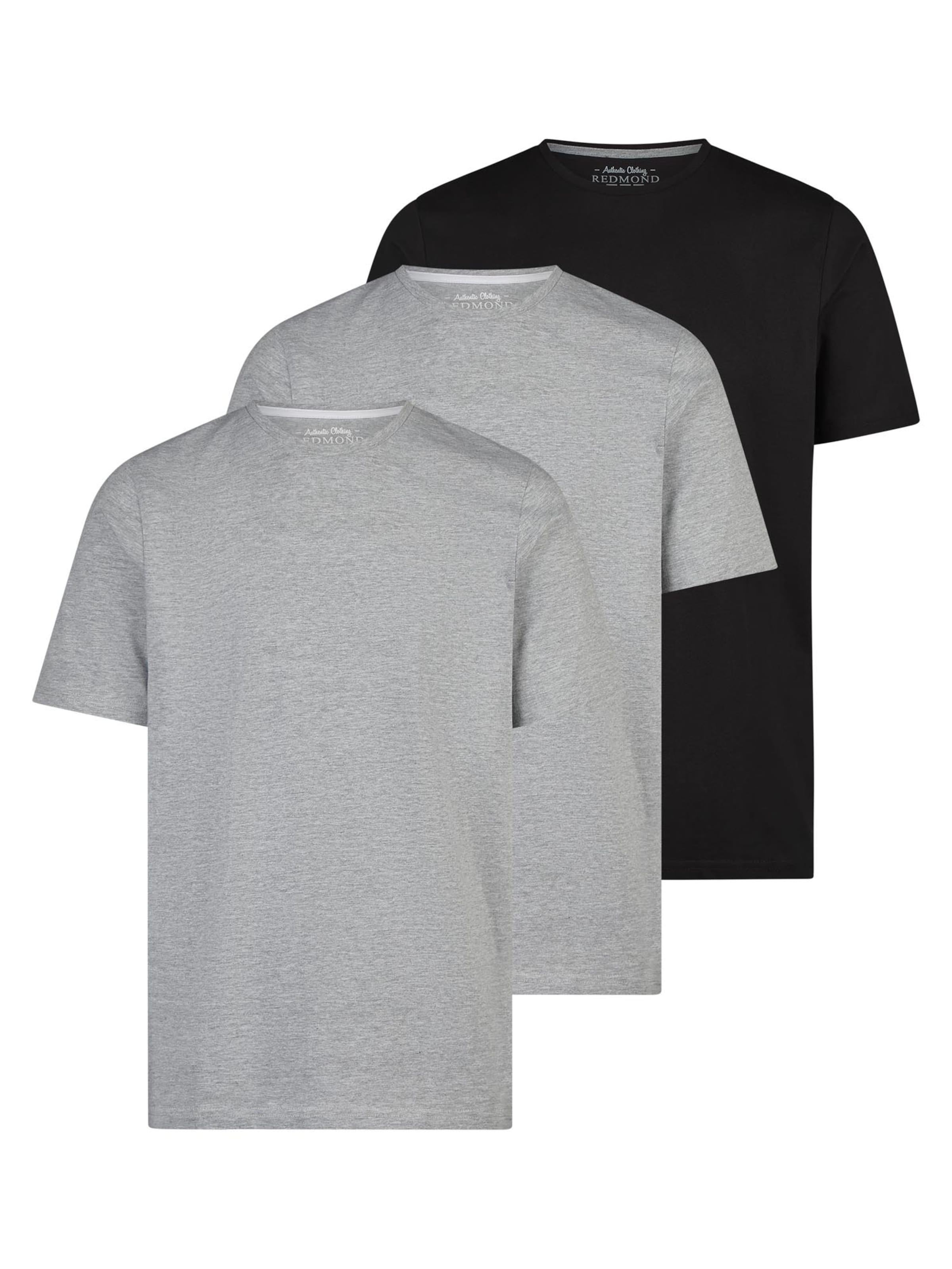 redmond Shirt 'Basic' in Grey: front