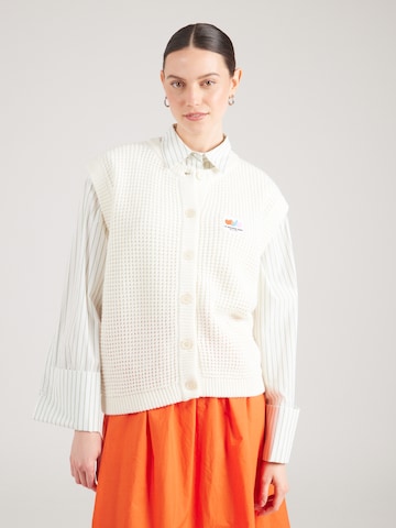 AMERICAN VINTAGE Knitted vest in White: front
