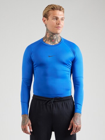 NIKE Λειτουργικό μπλουζάκι 'Pro' σε μπλε: μπροστά