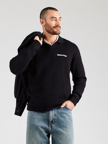 JACK & JONESPulover 'JORNORREBRO' - crna boja: prednji dio