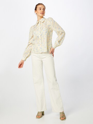 NA-KD Blouse in Yellow