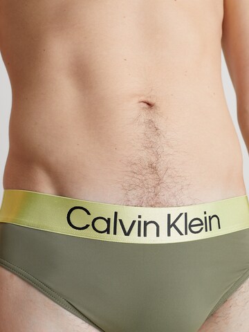 Calvin Klein Swimwear Board Shorts 'Steel' in Green