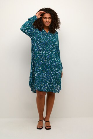 KAFFE CURVE Shirt Dress 'milana ' in Green