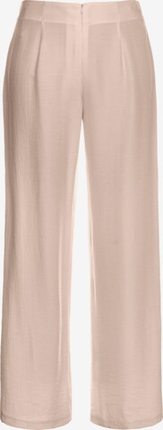 Ulla Popken Loose fit Pleat-Front Pants 'Mary' in Pink: front