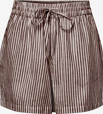 PIECES Regular Shorts 'LORNA' in Braun: predná strana