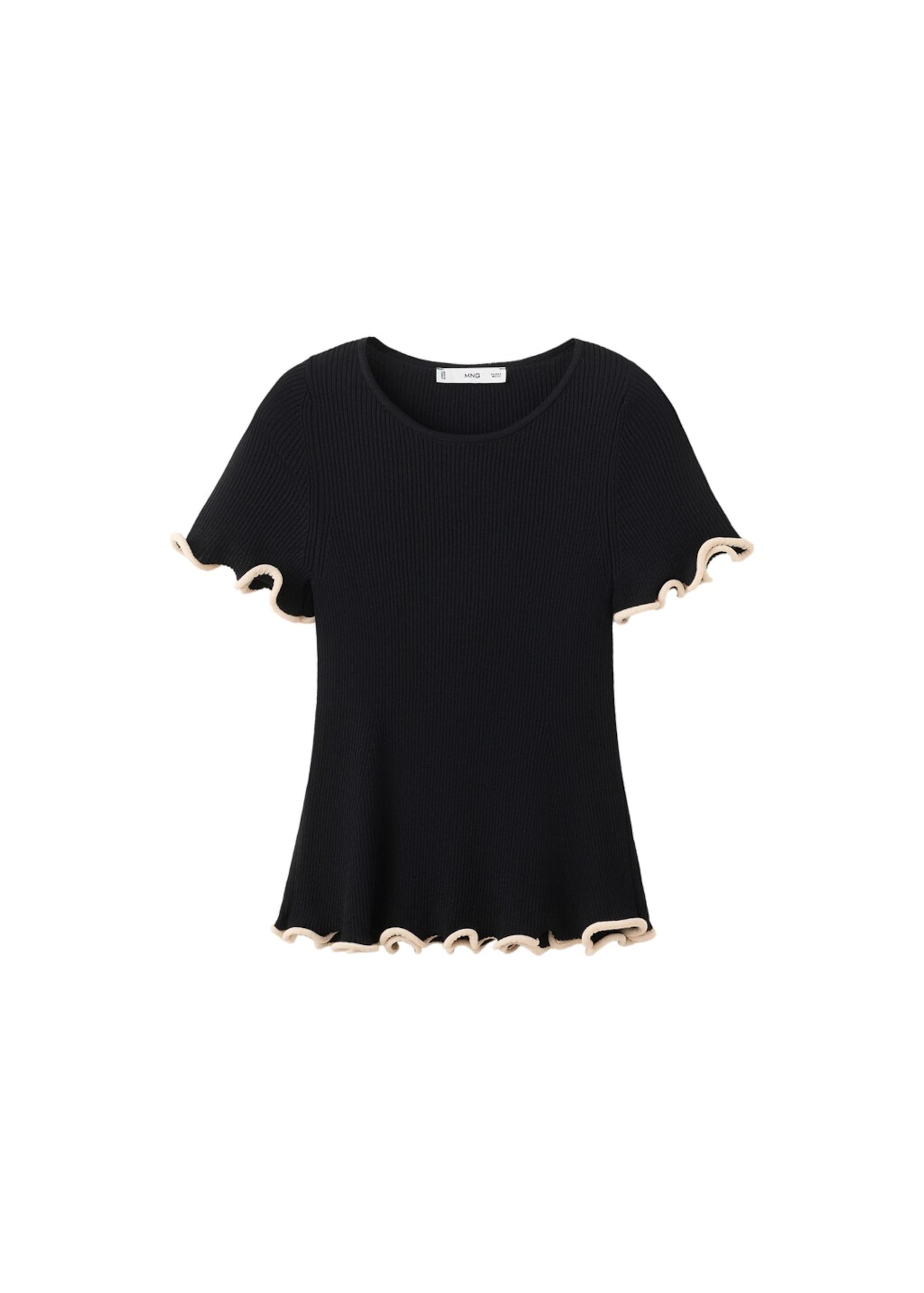 MANGO Pullover 'Vaporeto' in Schwarz: Vorderseite