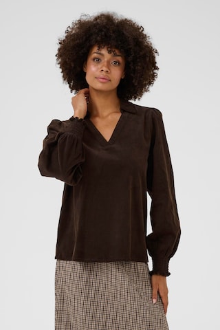 CULTURE Bluse 'Rhaena' i brun: forside