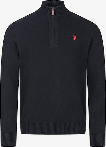 U.S. POLO ASSN. Pullover in Schwarz: Vorderseite
