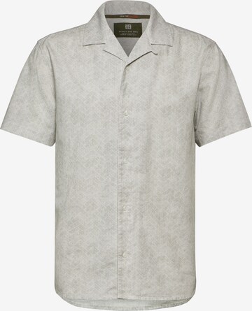 Street One MEN Regular fit Button Up Shirt in Grey: front