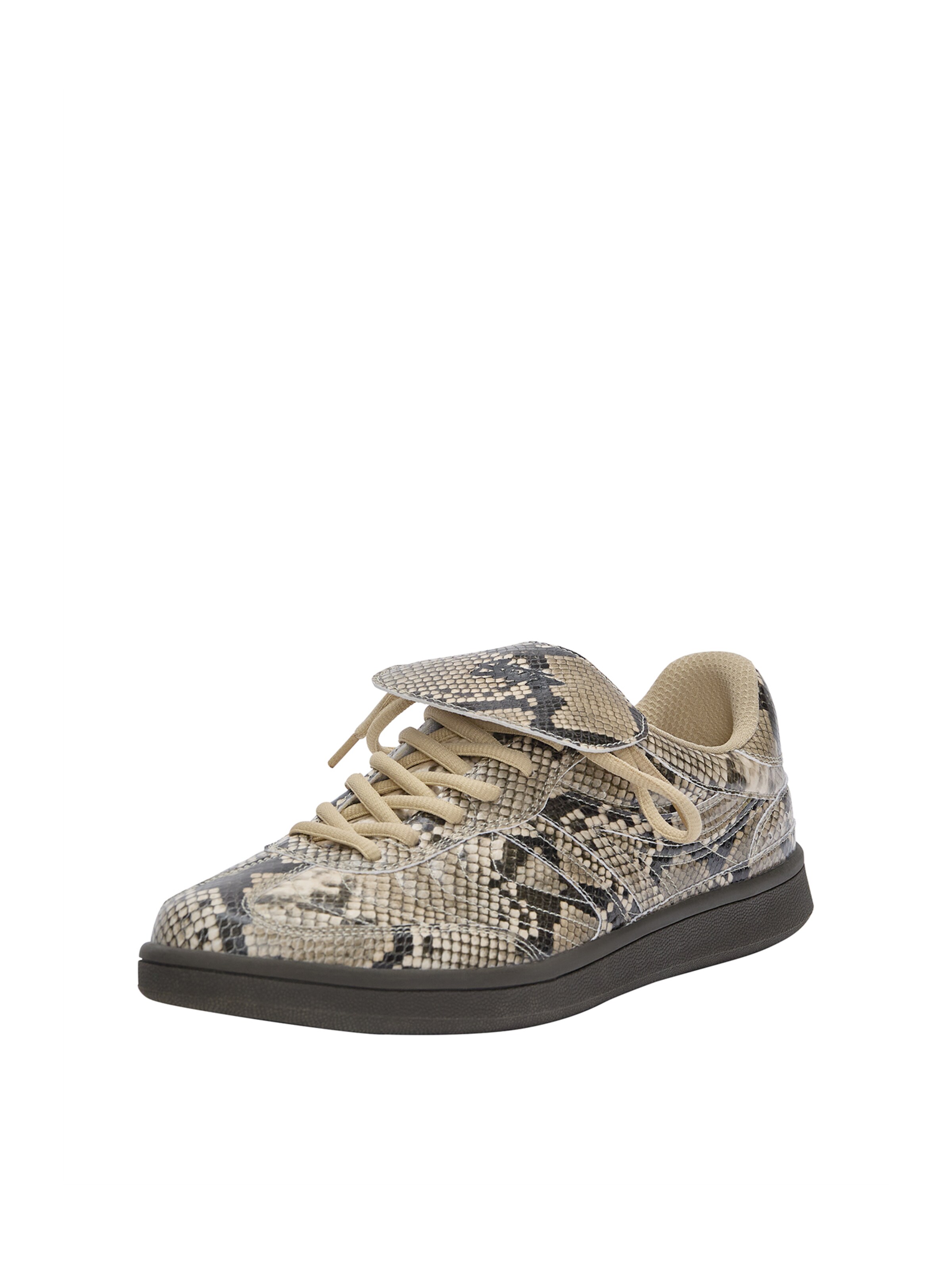 Pull&Bear Trampki niskie w kolorze beżowy: przód