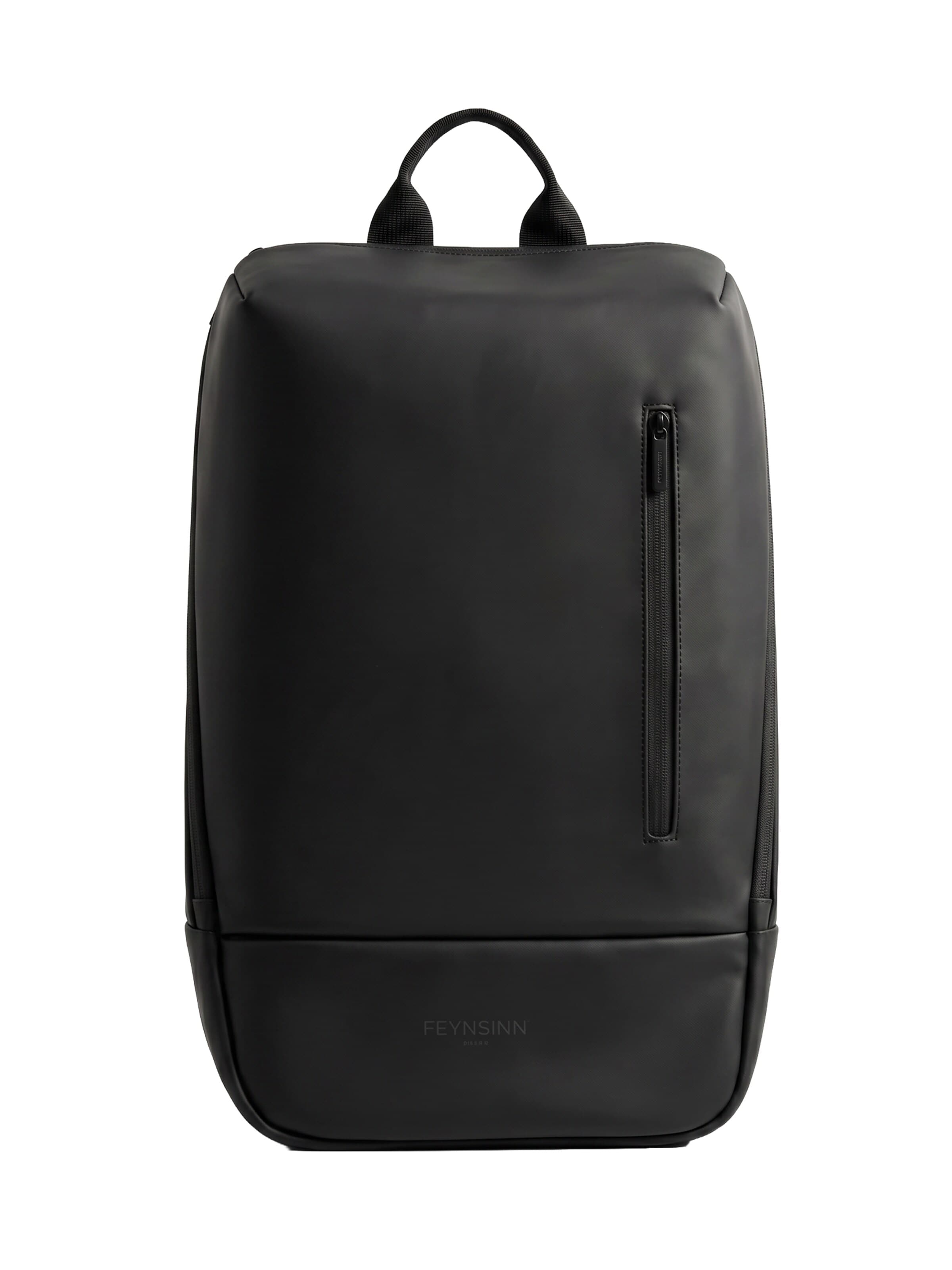 FEYNSINN Backpack 'Recycled PU Rucksack DAG groß 15 Zoll Laptop Fach' in Black: front