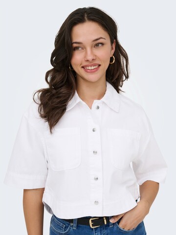Chemisier 'ONLCLEO' ONLY en blanc