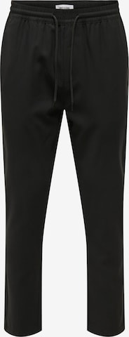 Only & Sons Regular Pants 'LINUS' in Black: front