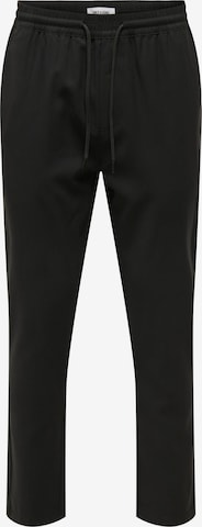 Only & Sons - regular Pantalón 'LINUS' en negro: frente