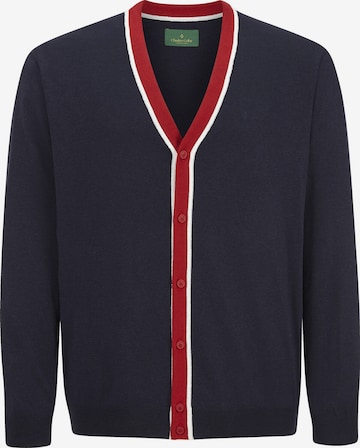 Charles Colby Knit Cardigan 'Payton' in Blue: front