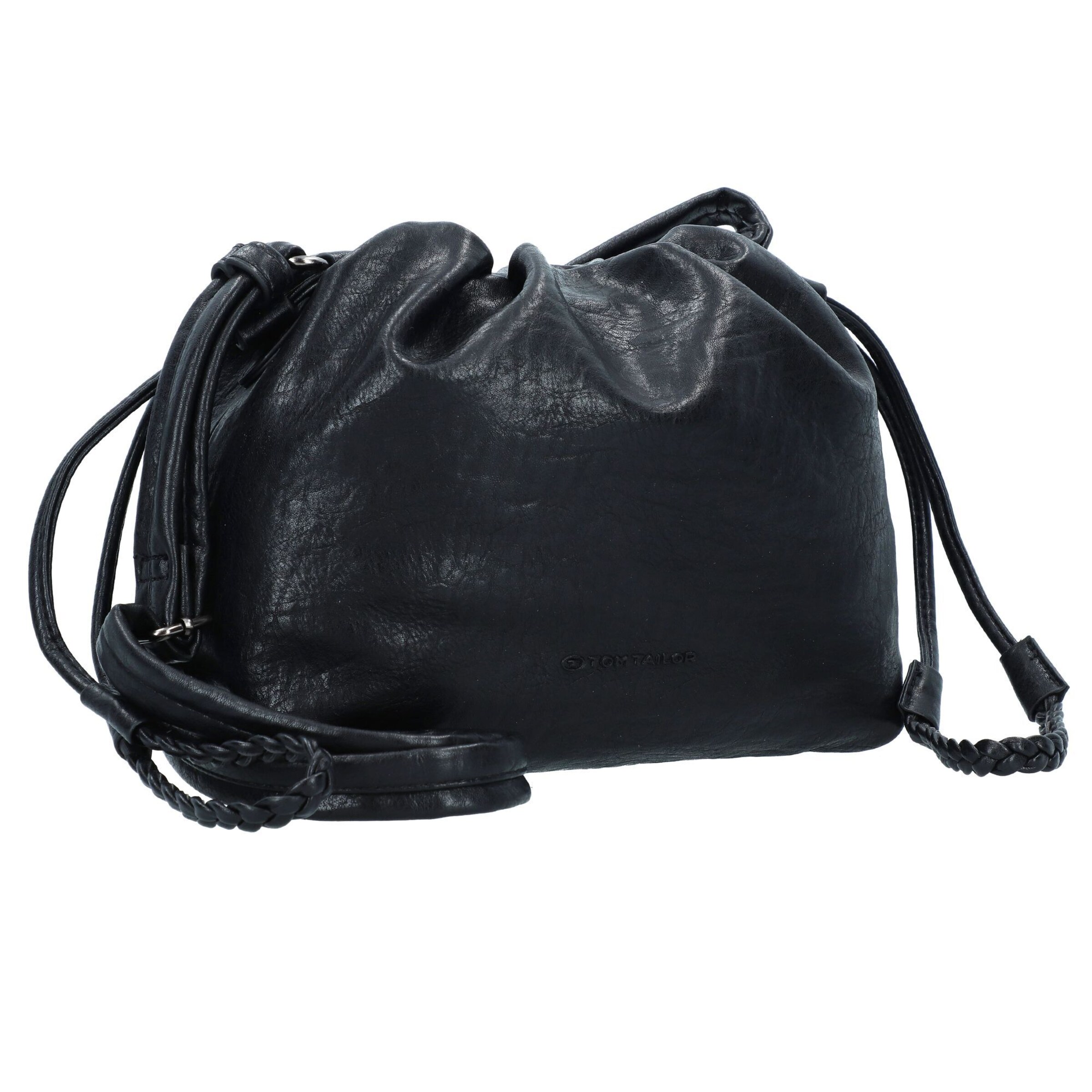 TOM TAILOR Schoudertas 'Liza' in Zwart