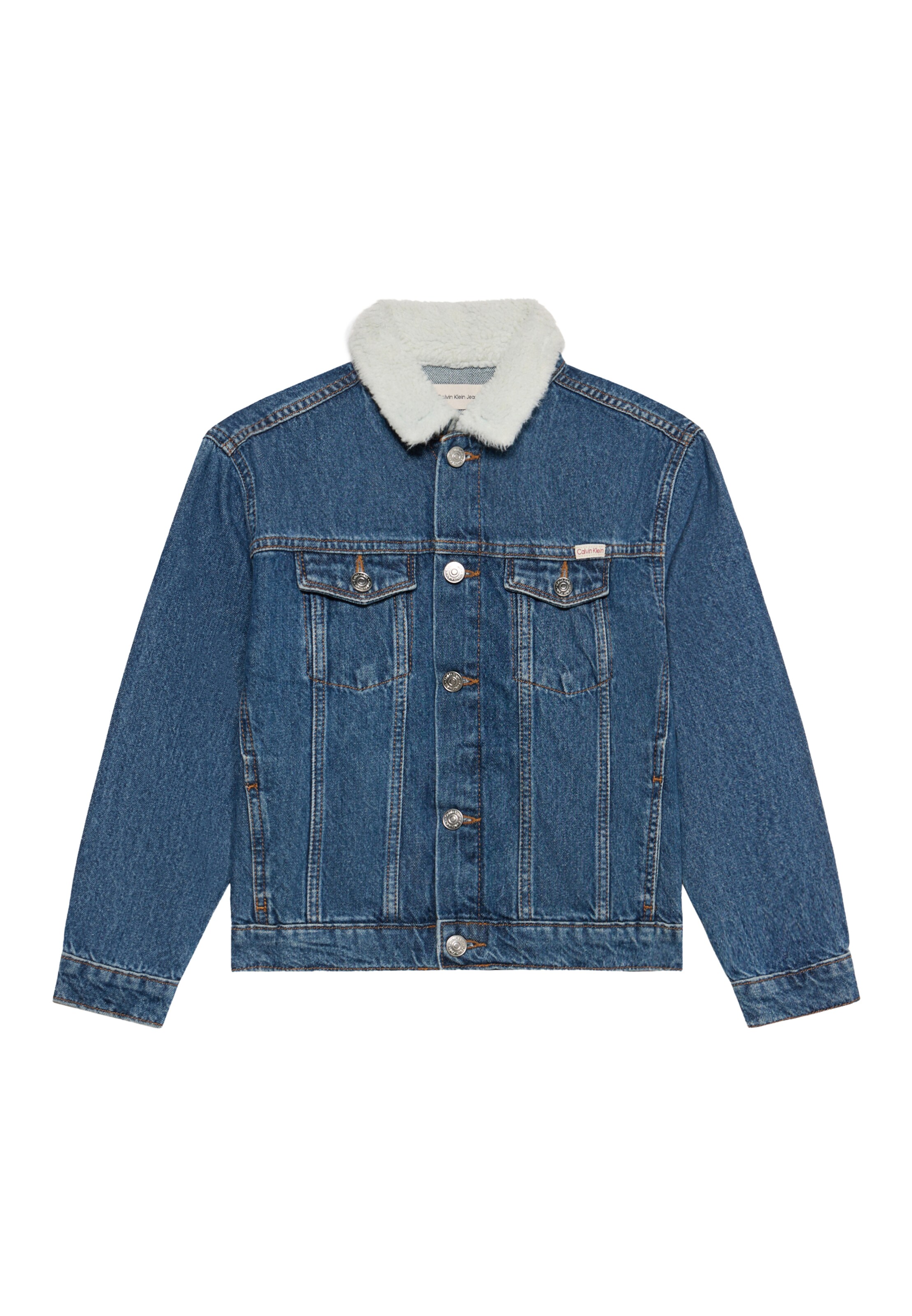 Calvin Klein Jeans Átmeneti dzseki - kék: elől